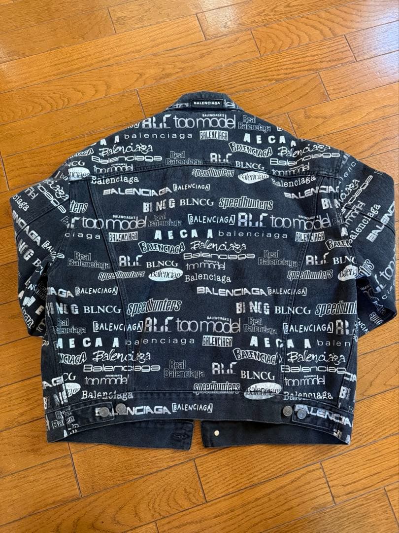BALENCIAGA ロゴプリント デニムジャケット