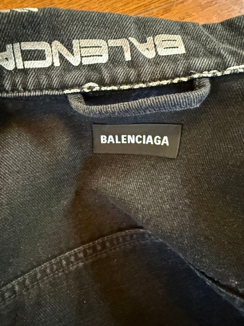 BALENCIAGA ロゴプリント デニムジャケット
