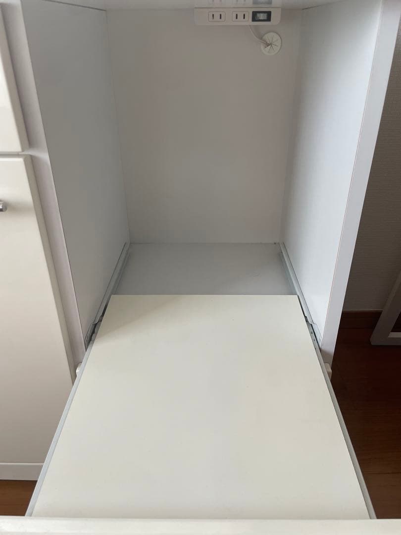 キッチンボード(レンジ台)炊飯器用スライド棚付き