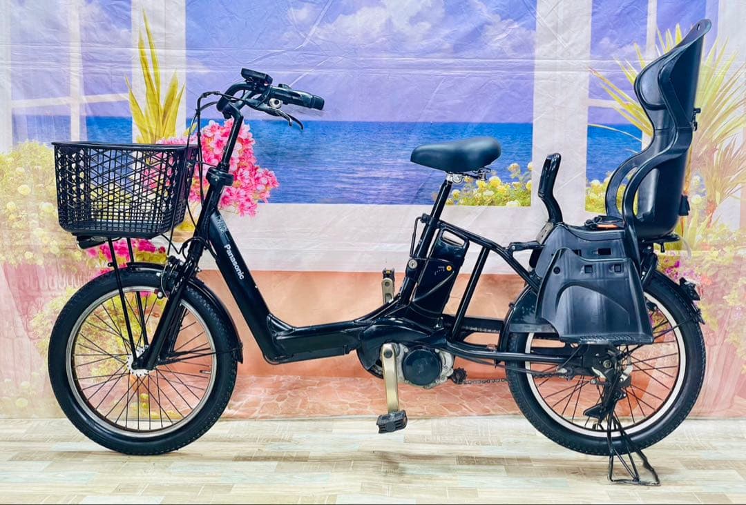 ギュットアニーズ⭐️13AH！パナソニック子供乗せ 電動アシスト自転車Y3604