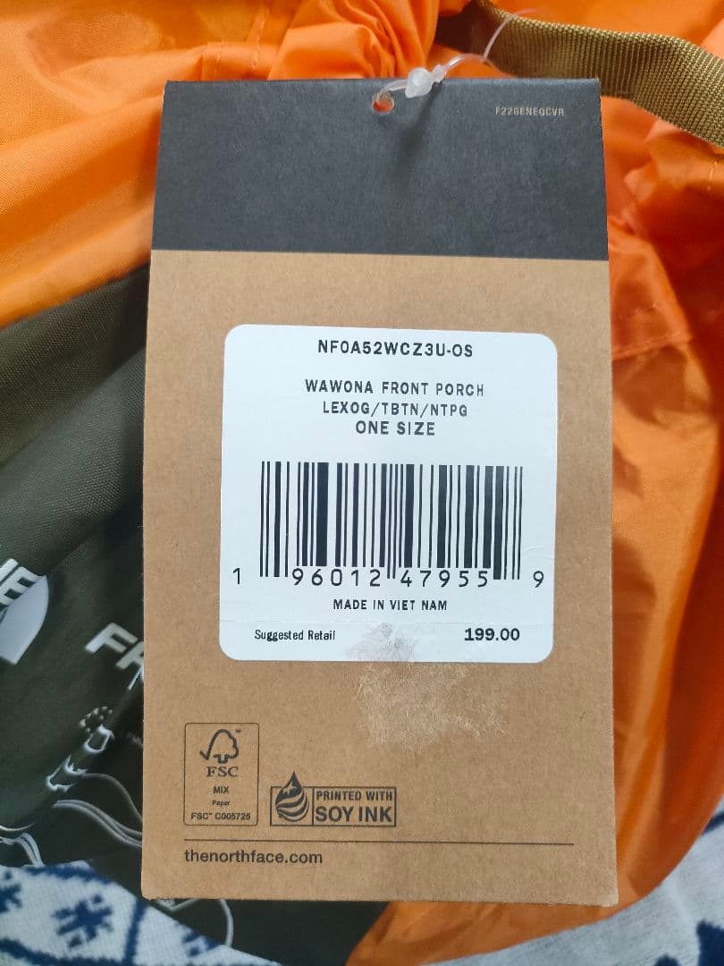 P*E様 The North Face Wawona テントフロントポーチライト