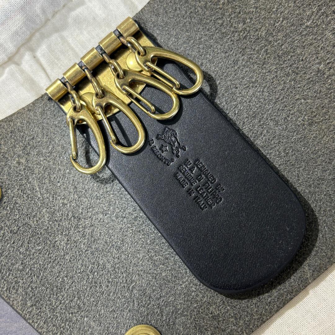 保証書付き【新品未使用】イルビゾンテ キーケース 黒 ブラック NERO