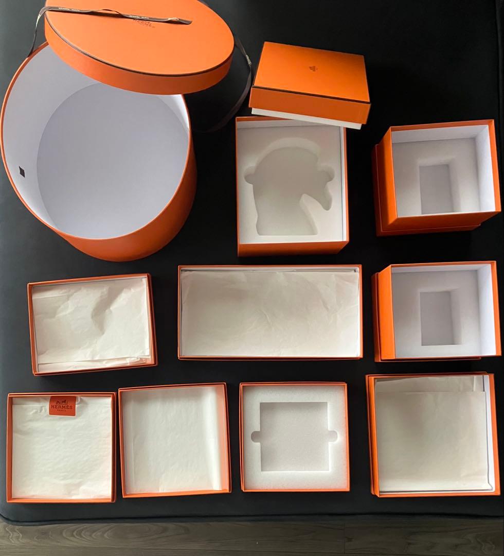 【美品19個セット】Hermes エルメス オレンジボックス 空箱