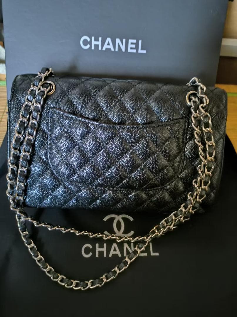 Chanel A01112 チェーンショルダーバッグ シルバー金具 ノベルティ