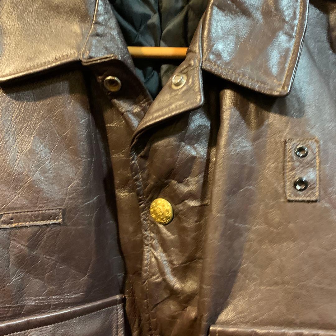 80年代USA palos hllls police ILレザージャケット古着