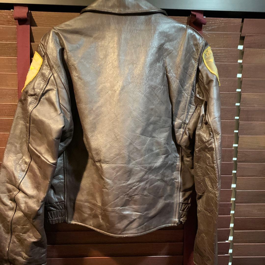 80年代USA palos hllls police ILレザージャケット古着