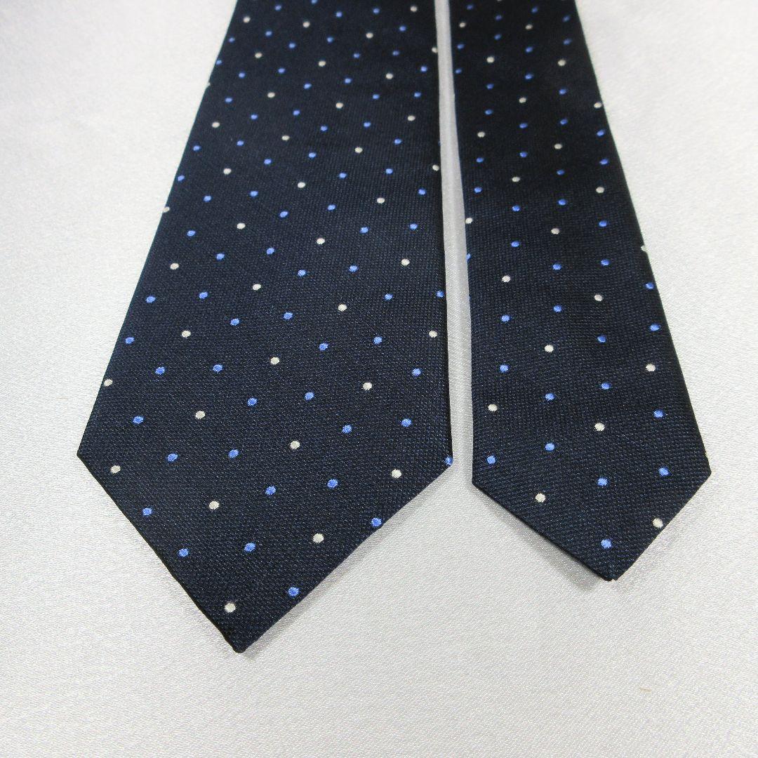 未使用☆ポールスミス/Paul Smith　ネイビー　ドット柄　ネクタイ