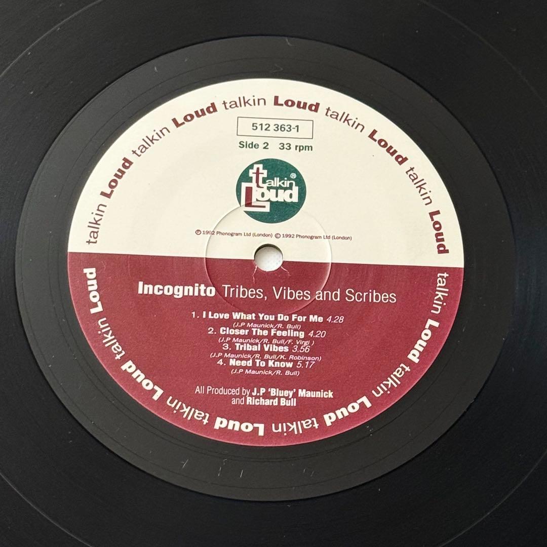 incognito TRIBES vibes+ SCRIBES アナログ超美盤❗️