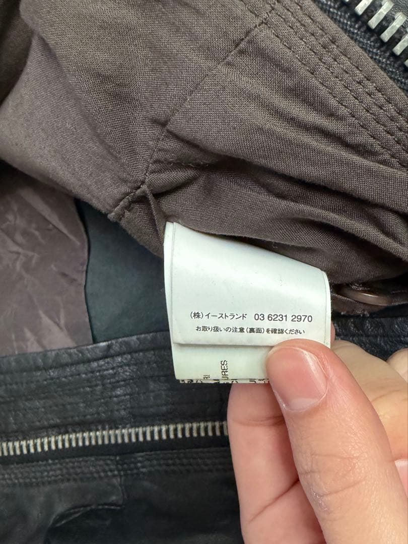 rick owens レザージャケット イーストランド