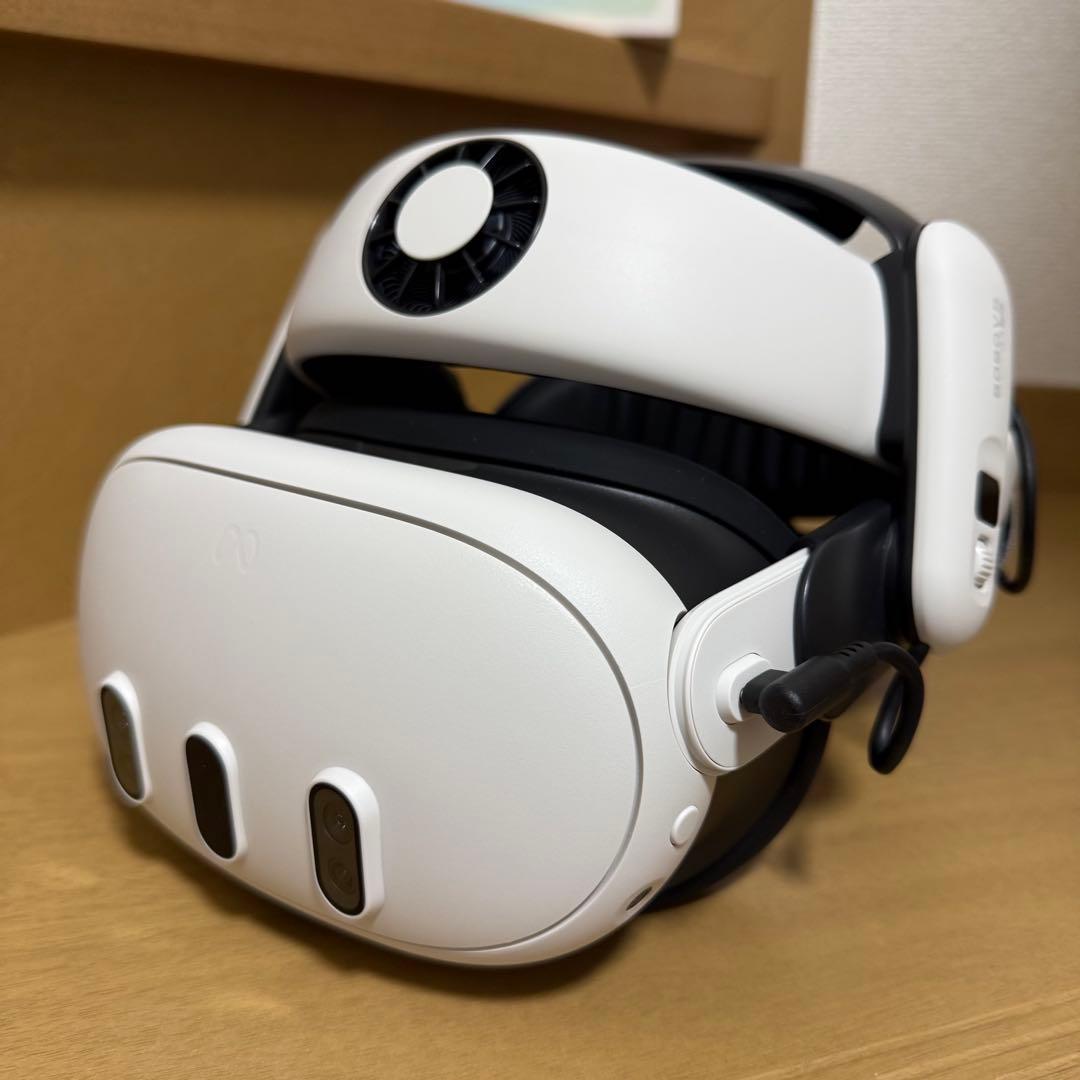  Quest 3 4K 512GB VRヘッドセット バッテリーパック付