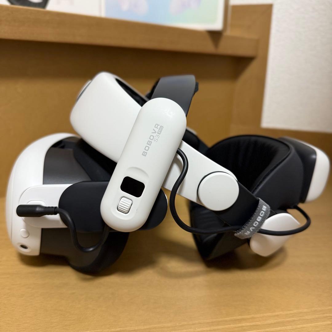  Quest 3 4K 512GB VRヘッドセット バッテリーパック付