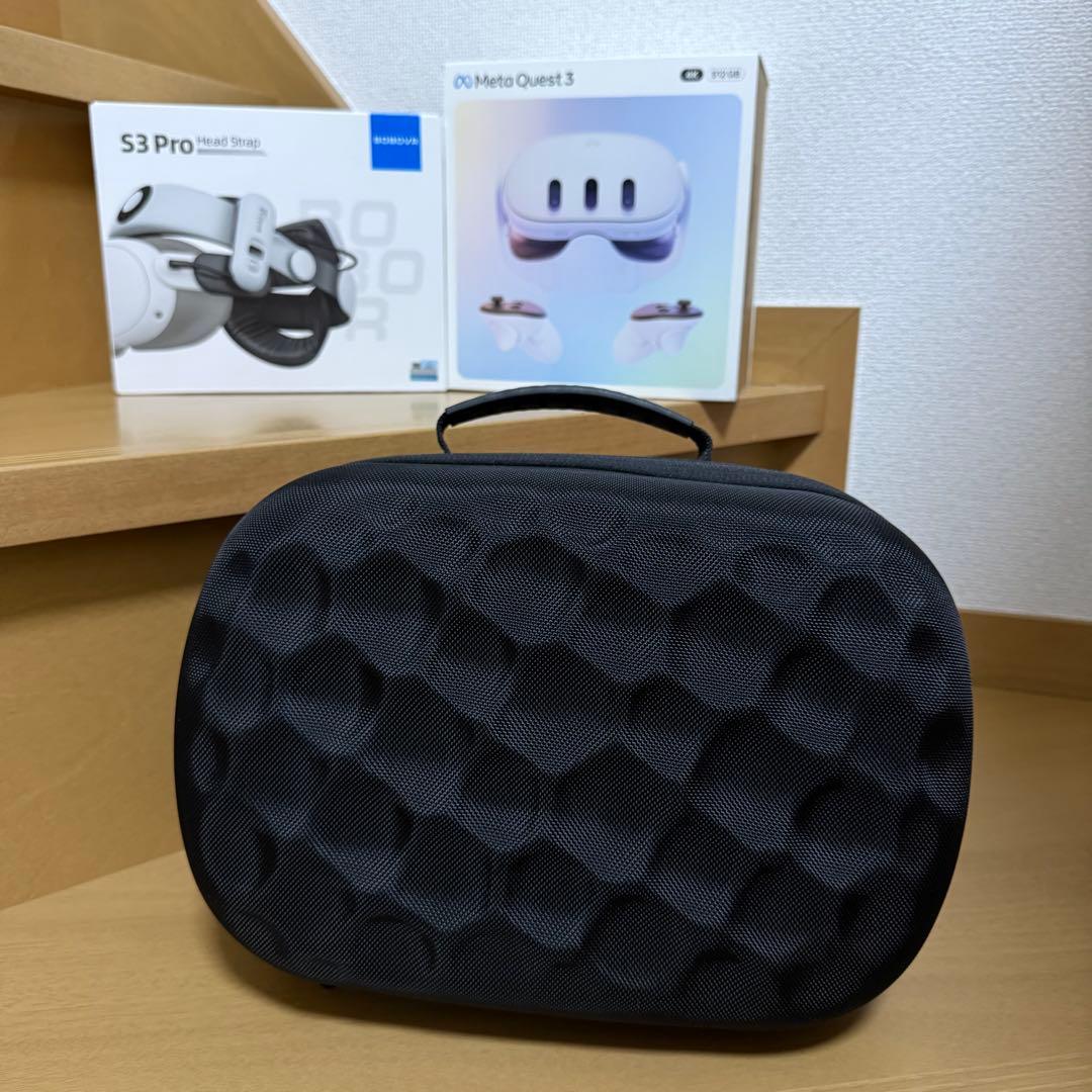  Quest 3 4K 512GB VRヘッドセット バッテリーパック付