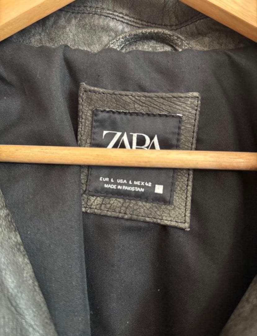 専用　【美品】　ZARA ザラ　ヴィンテージ　本革　レザーライダースジャケット