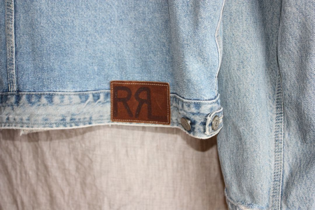 希少 90s USA製 RRL 三ツ星 デニムジャケット XL Gジャン