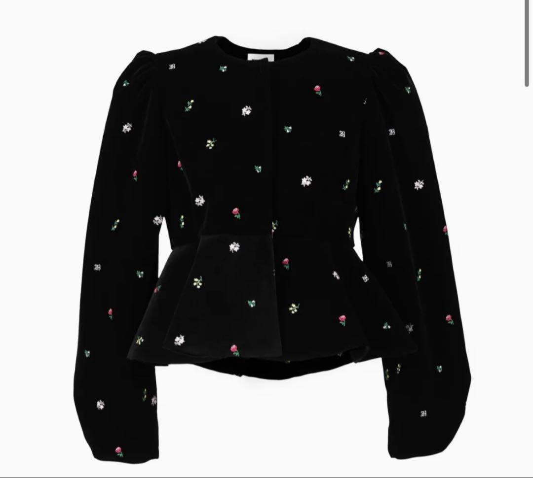 BIBIY STARRY PEPURAMU CARDIGAN ブラック 美品