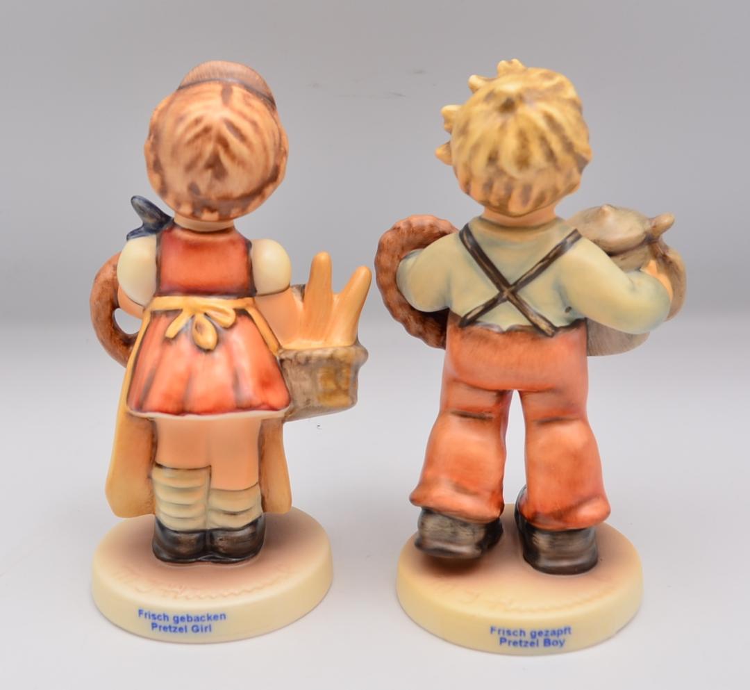 プレッツェルガール＆ボーイ　２体セット　★フンメル　ドイツ・ゲーベル　箱付き