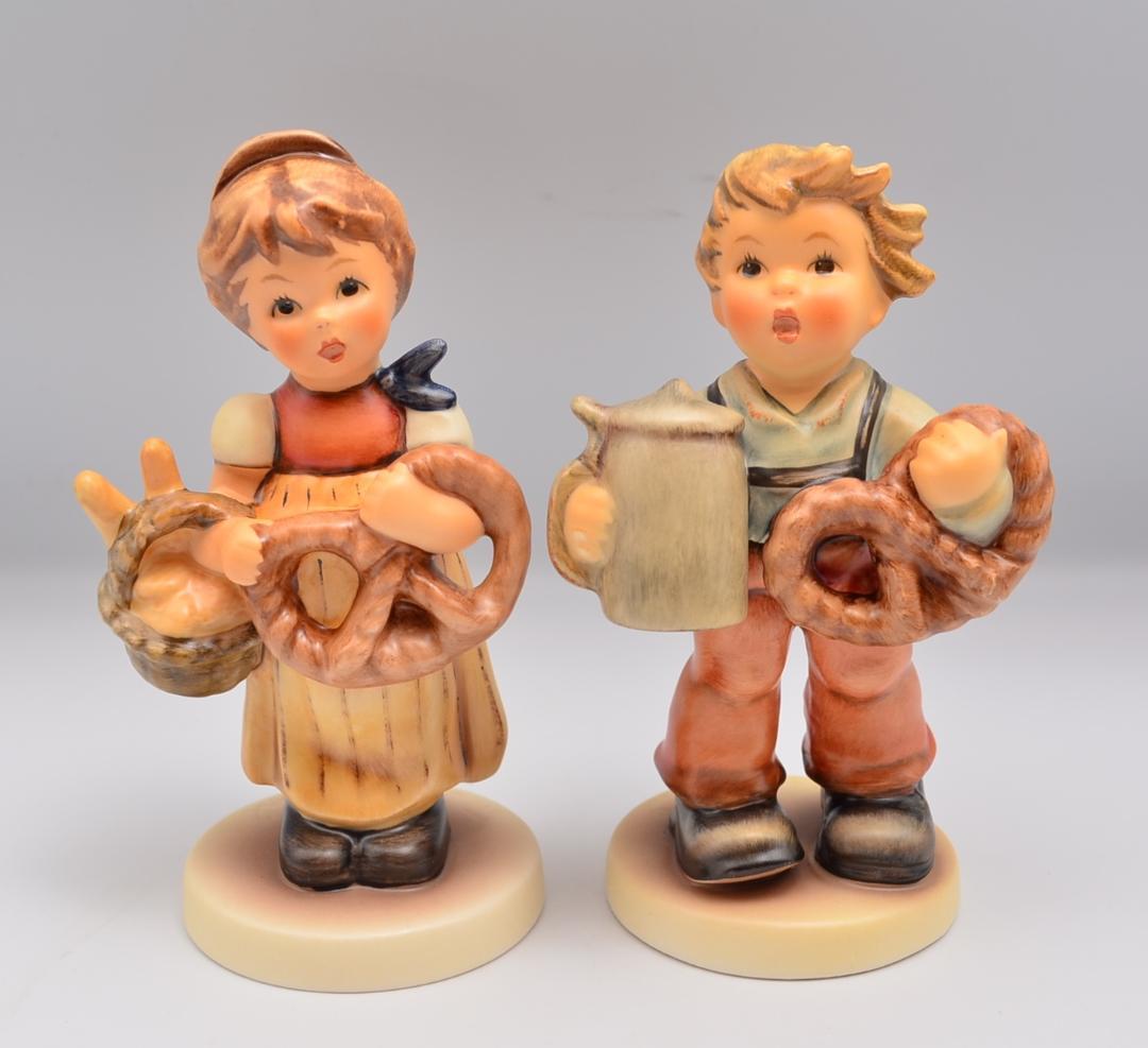 プレッツェルガール＆ボーイ　２体セット　★フンメル　ドイツ・ゲーベル　箱付き