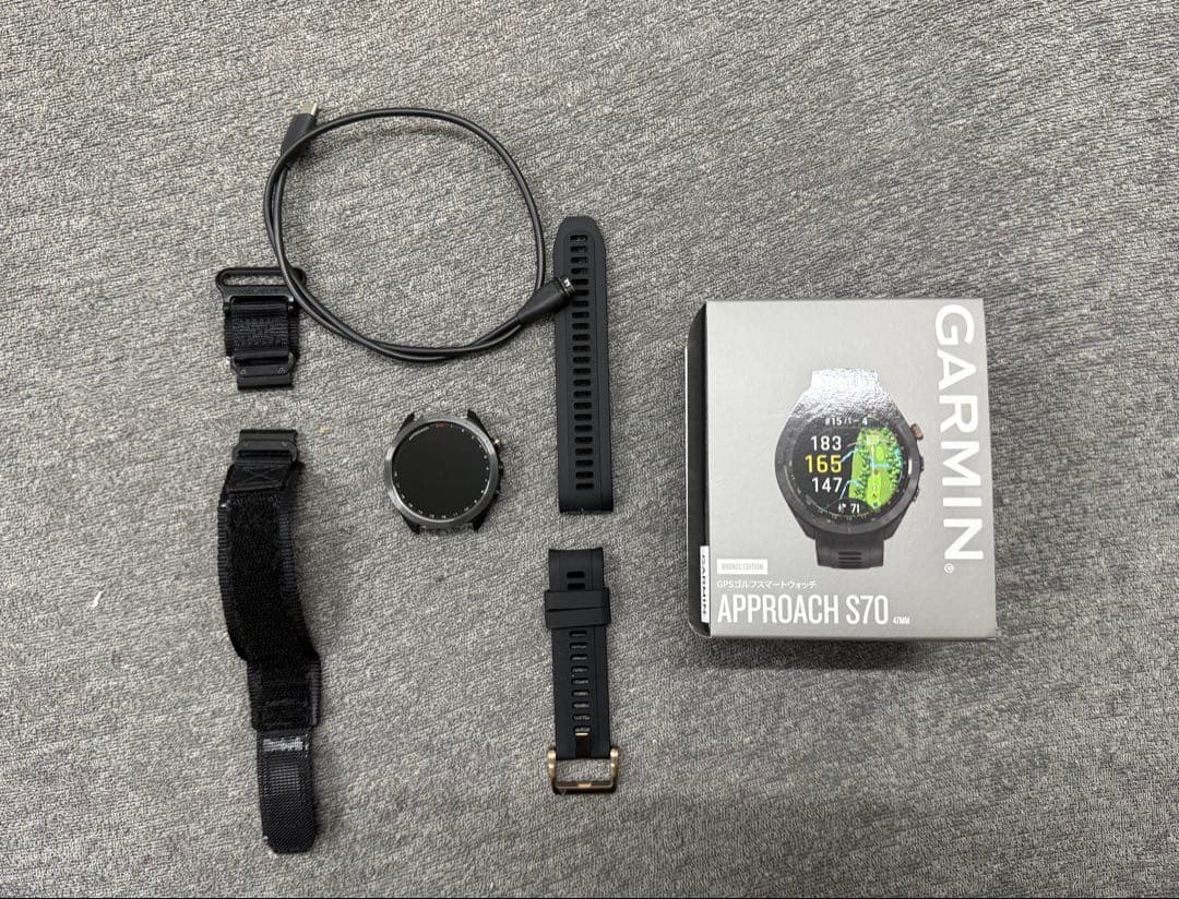 Garmin Approach S70 GPSゴルフウォッチ 47mm ブロンズ