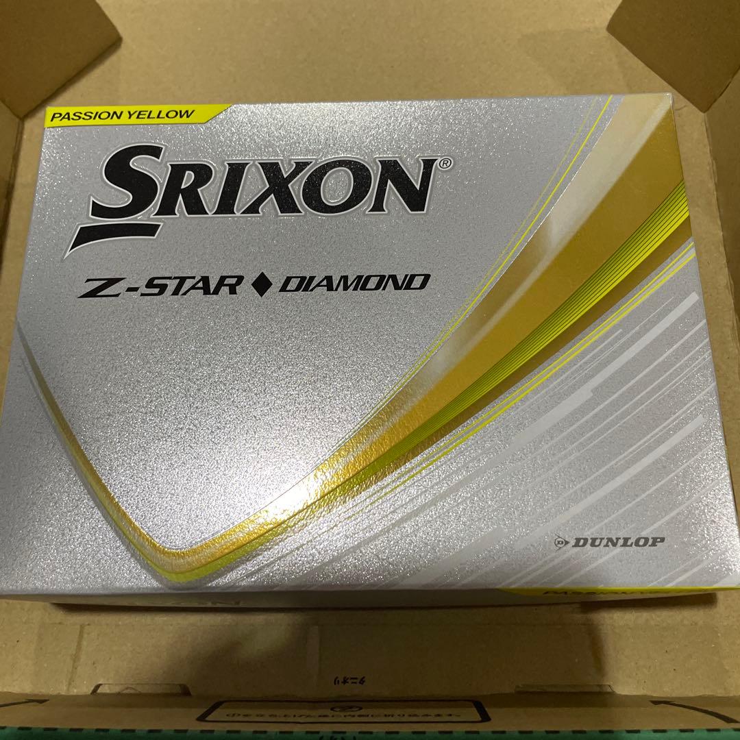 Srixon Z-STAR DIAMOND ゴルフボール　イエロー　1.5ダース