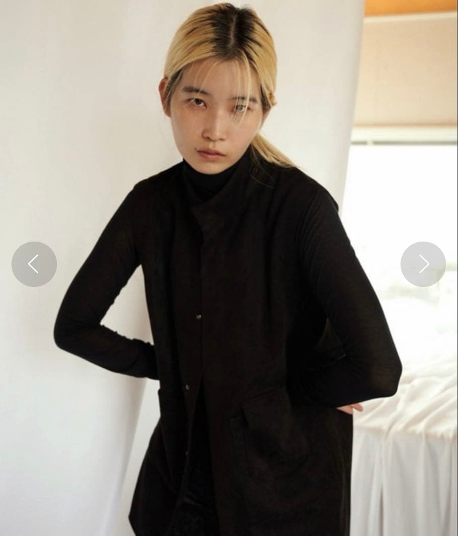 トップス ENOF/suede vest