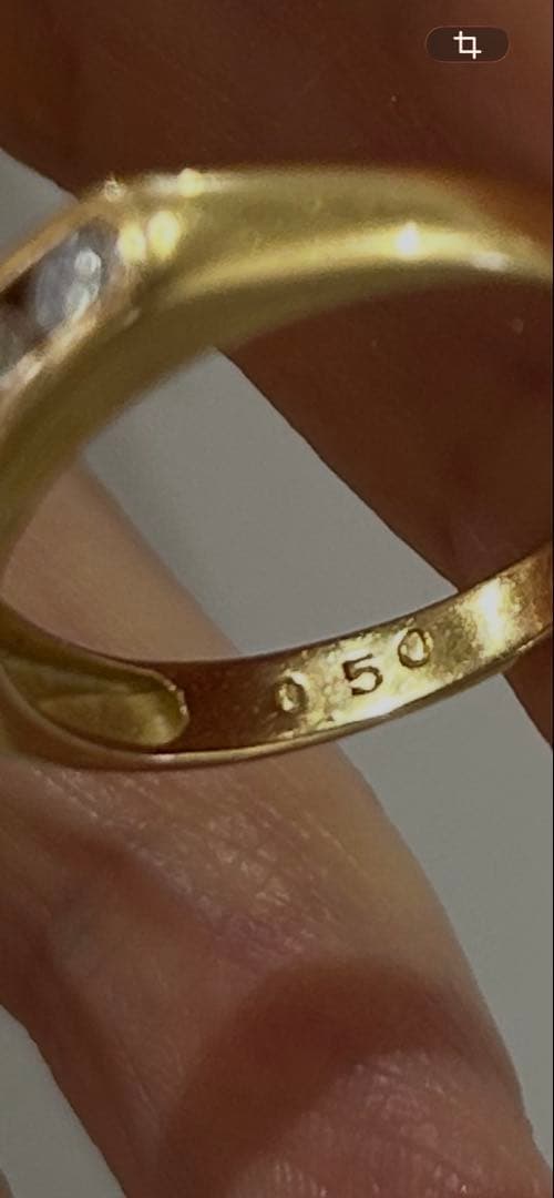 k18 0.5ct リング