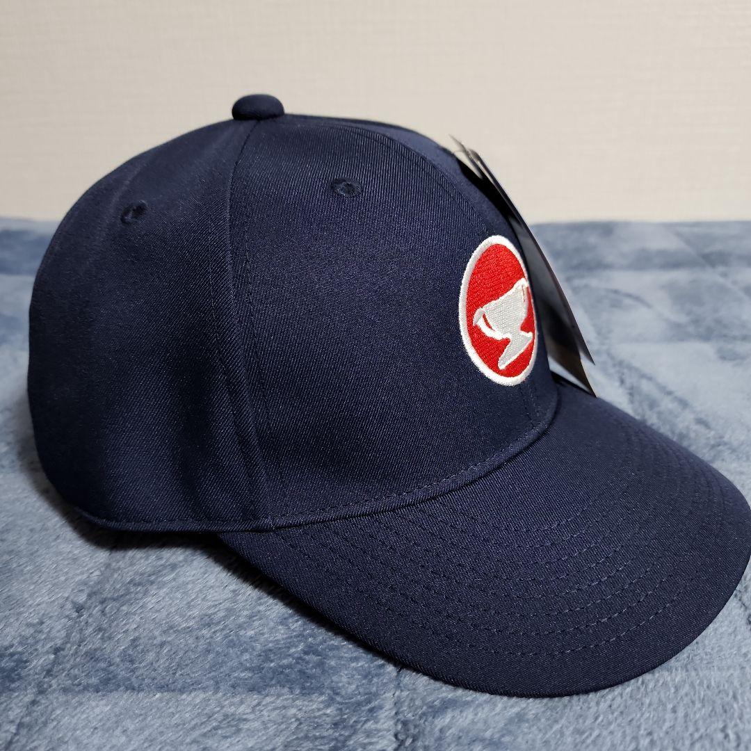 美津濃　ミズノ　赤カップ　旧ロゴMIZUNOマークキャップ　紺　新品未使用