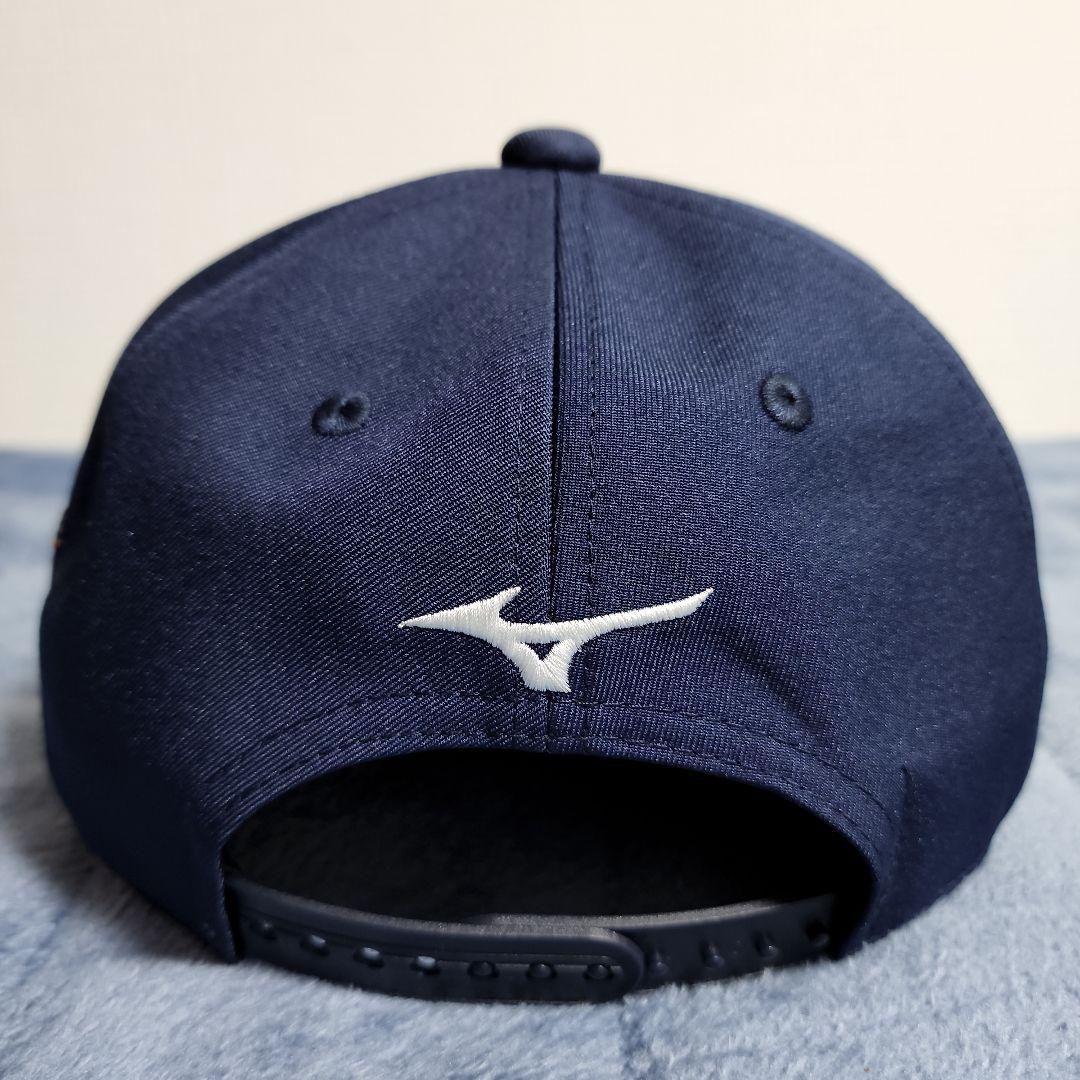 美津濃　ミズノ　赤カップ　旧ロゴMIZUNOマークキャップ　紺　新品未使用