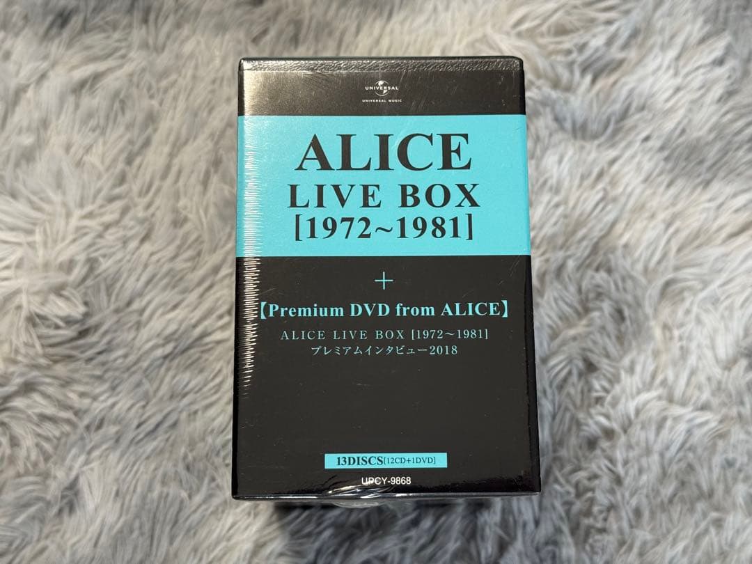 未開封　ALICE LIVE BOX 1972～1981 12CD+DVD限定盤