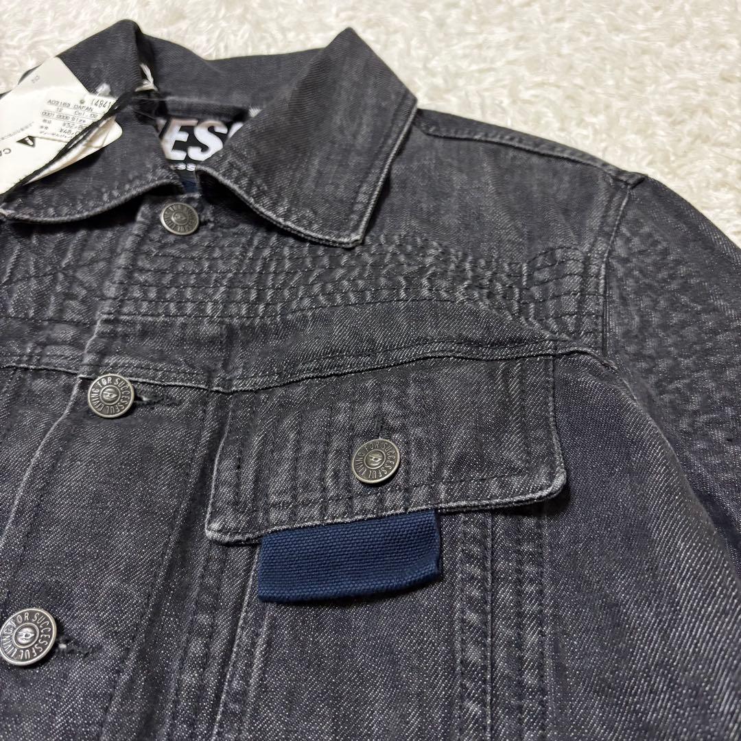 新品　DIESEL ブラック　デニムジャケット　A03163 定価4.8万