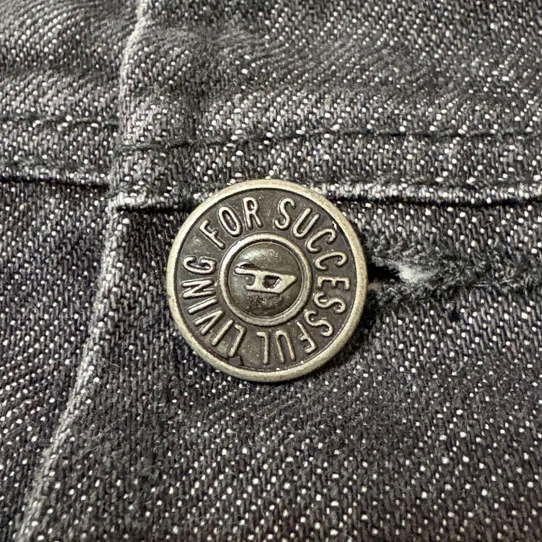 新品　DIESEL ブラック　デニムジャケット　A03163 定価4.8万