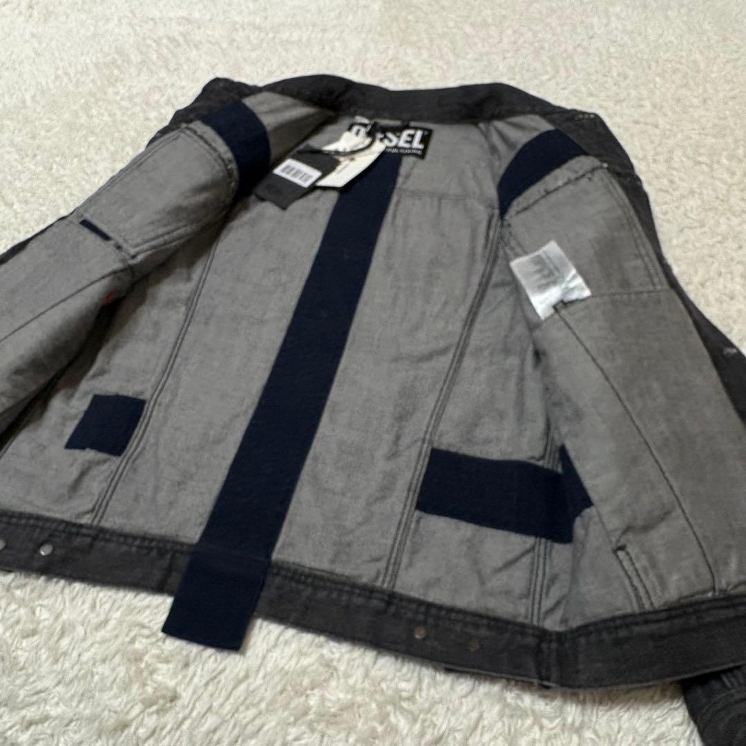新品　DIESEL ブラック　デニムジャケット　A03163 定価4.8万