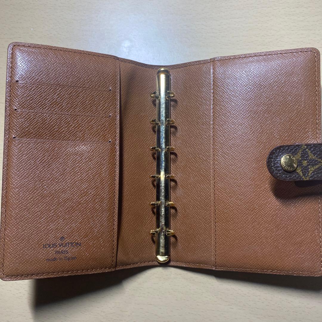 ルイヴィトン LOUIS VUITTON モノグラム スケジュール帳 ブラウン