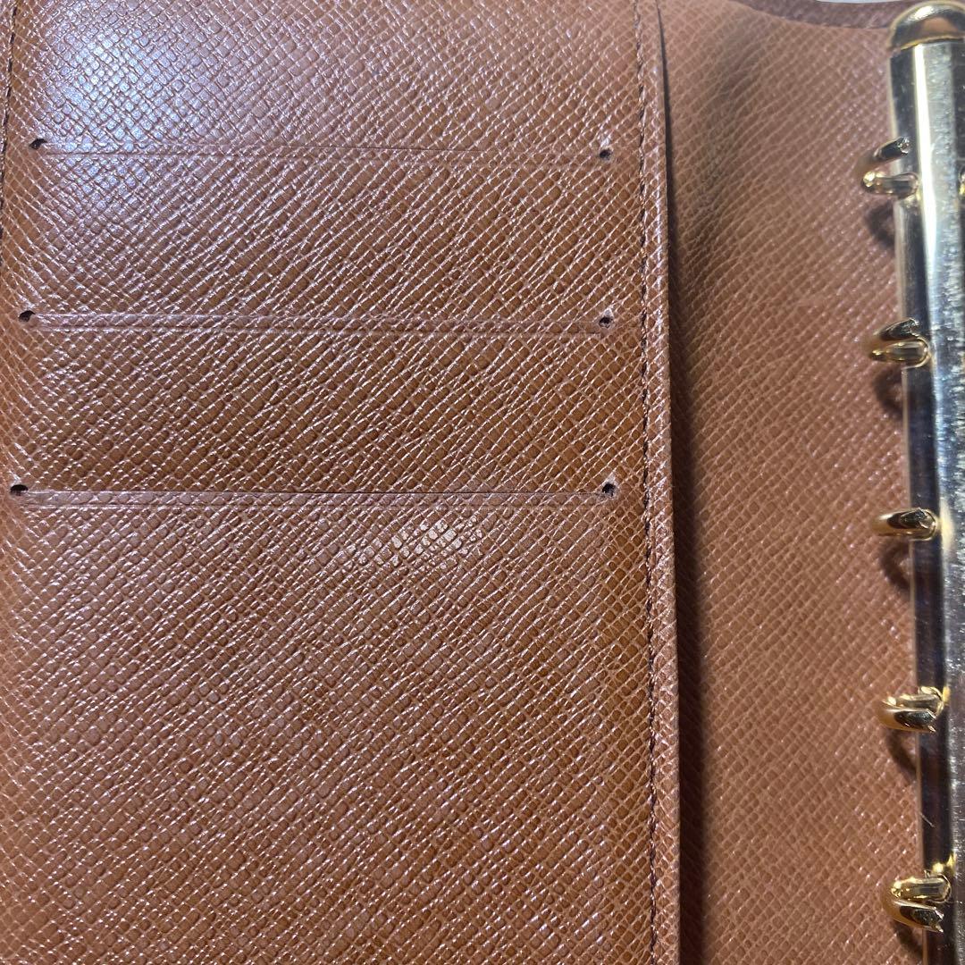 ルイヴィトン LOUIS VUITTON モノグラム スケジュール帳 ブラウン