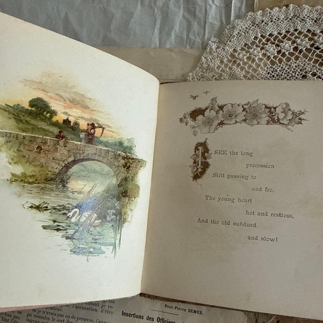 1890年アンティーク美しい画集アーネストニースター洋書ジャンクジャーナル古書
