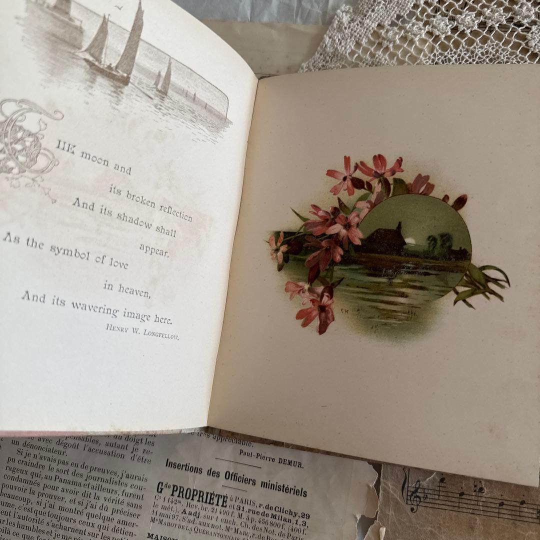 1890年アンティーク美しい画集アーネストニースター洋書ジャンクジャーナル古書