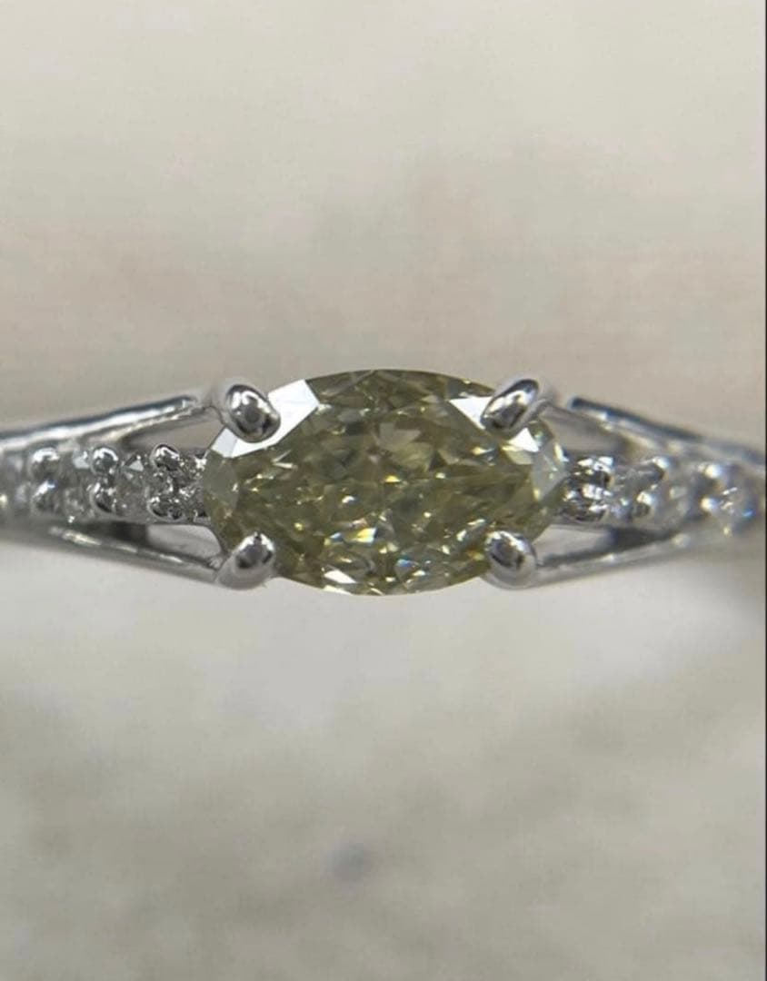 専用JK3★高級 カメレオンダイヤモンド0.407ct リング ソ付