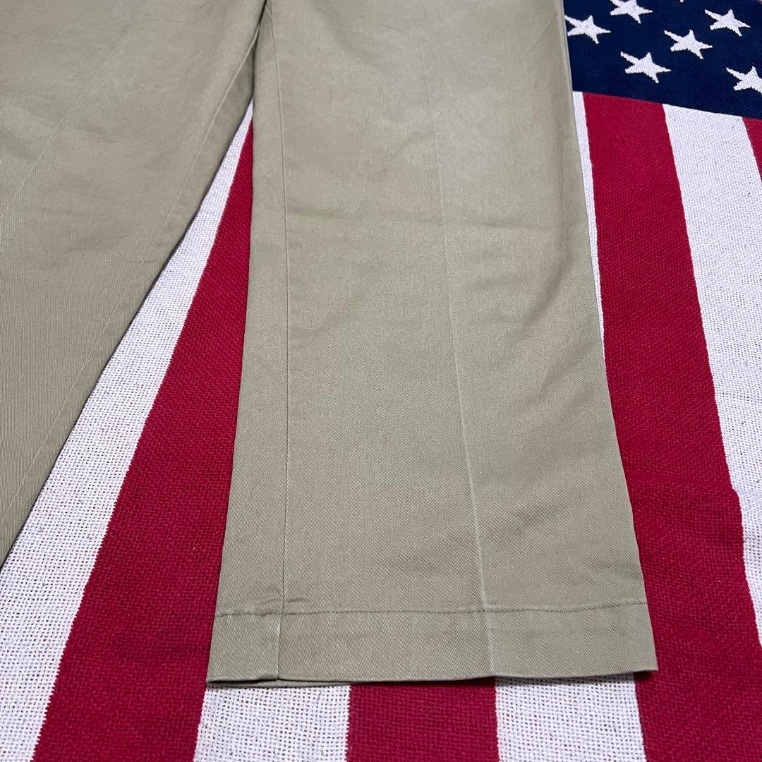 70s USA製 Dickies チビタグ ワークパンツ チノパン ベージュ