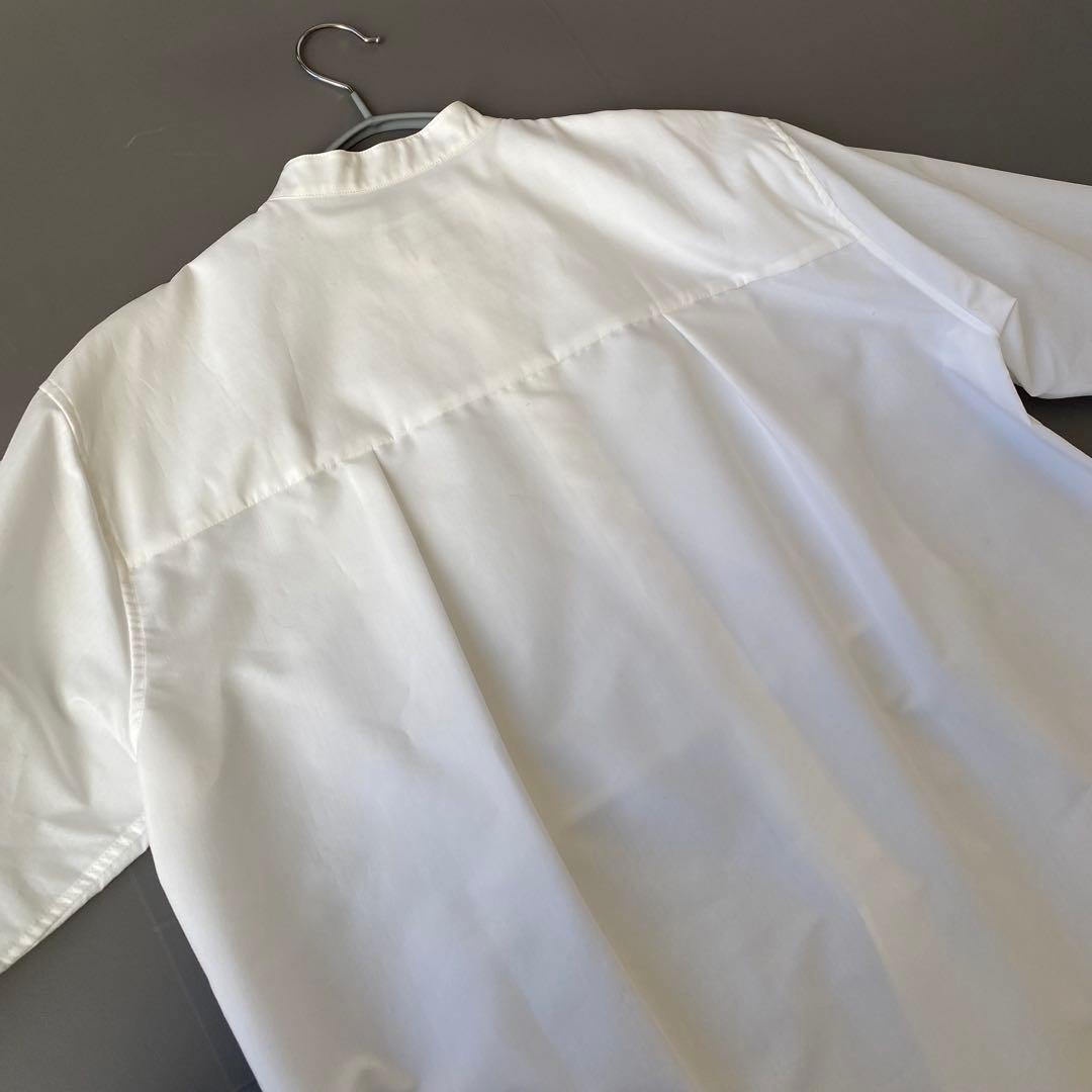 美品✨メゾンスペシャル　定価1.6万円　スタンドカラー　ロングシャツ　ブラウス