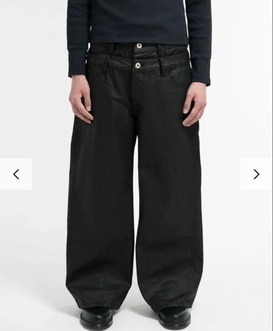 パンツ asapmode Waxed Stacked Pants S
