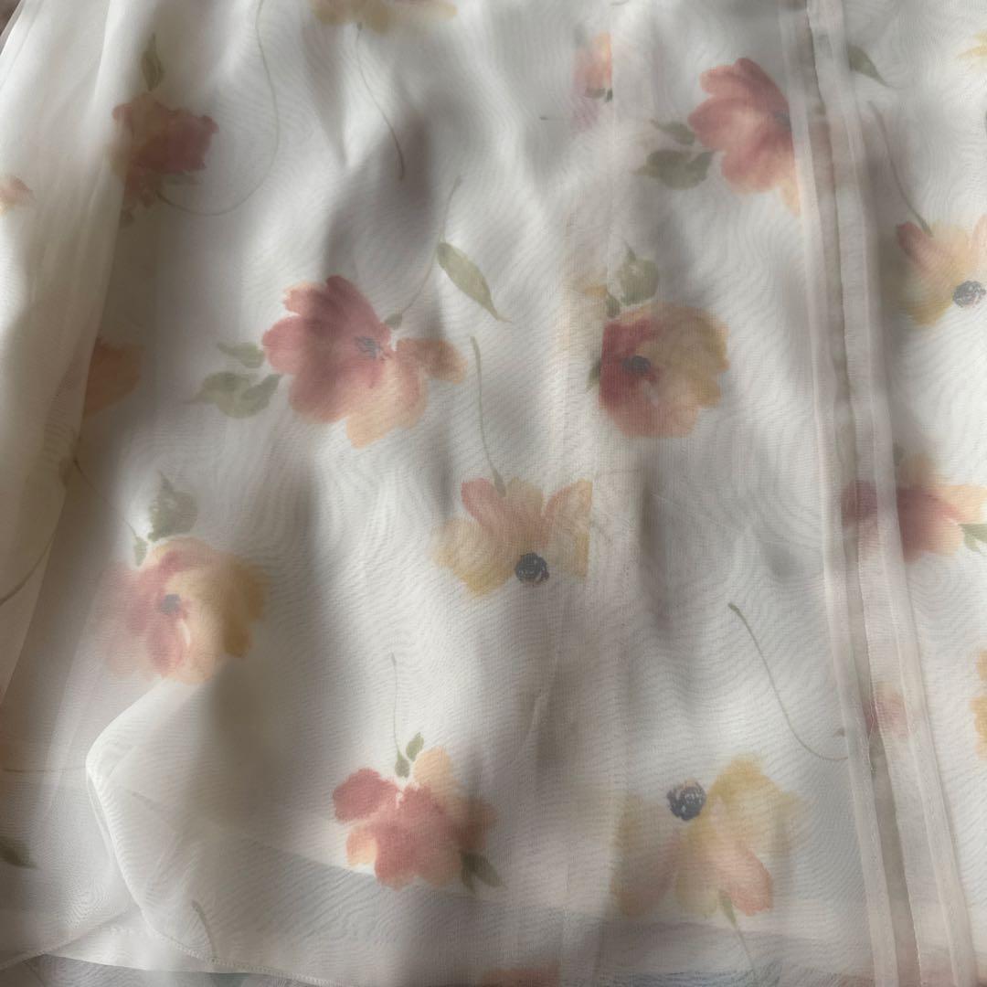 美品　M’S GRACY シフォン花柄ワンピースセット フェミニン　 春ワンピ