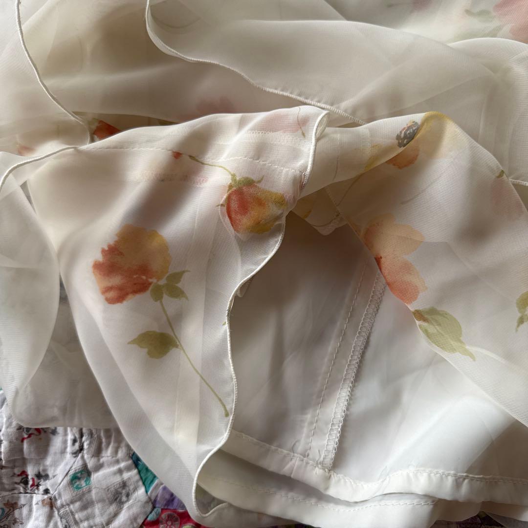 美品　M’S GRACY シフォン花柄ワンピースセット フェミニン　 春ワンピ