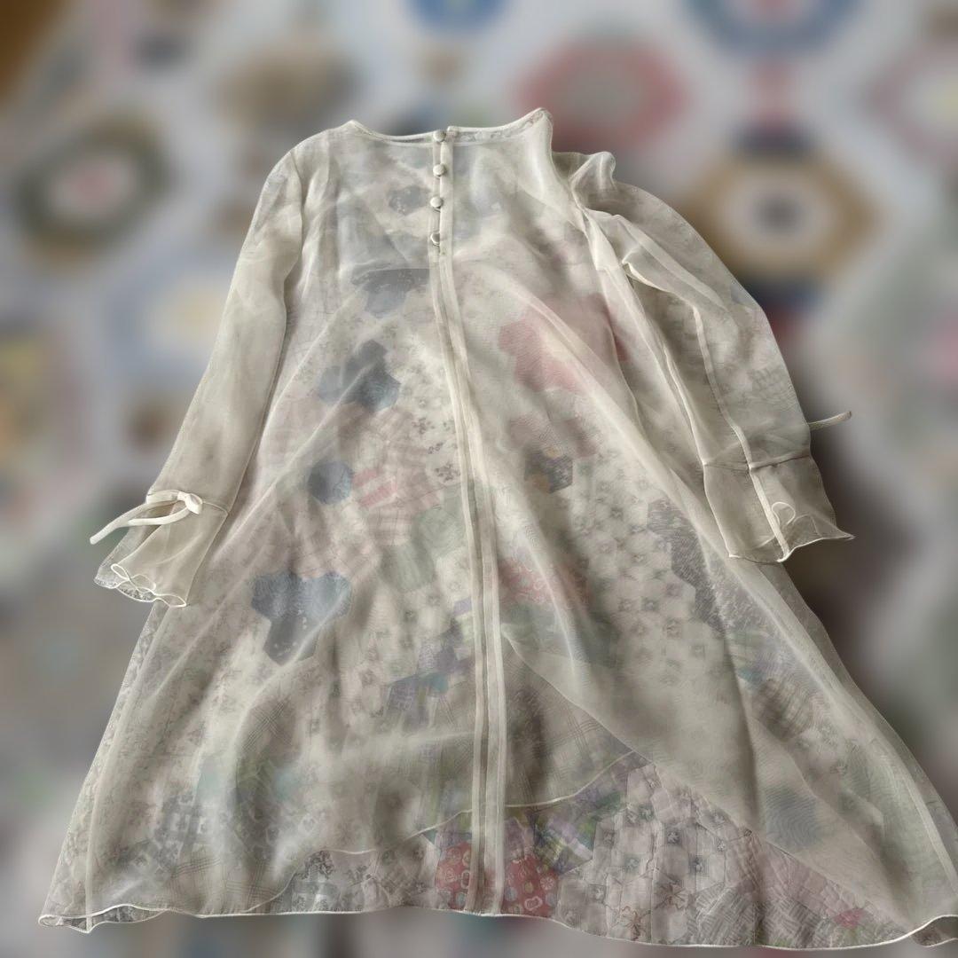 美品　M’S GRACY シフォン花柄ワンピースセット フェミニン　 春ワンピ