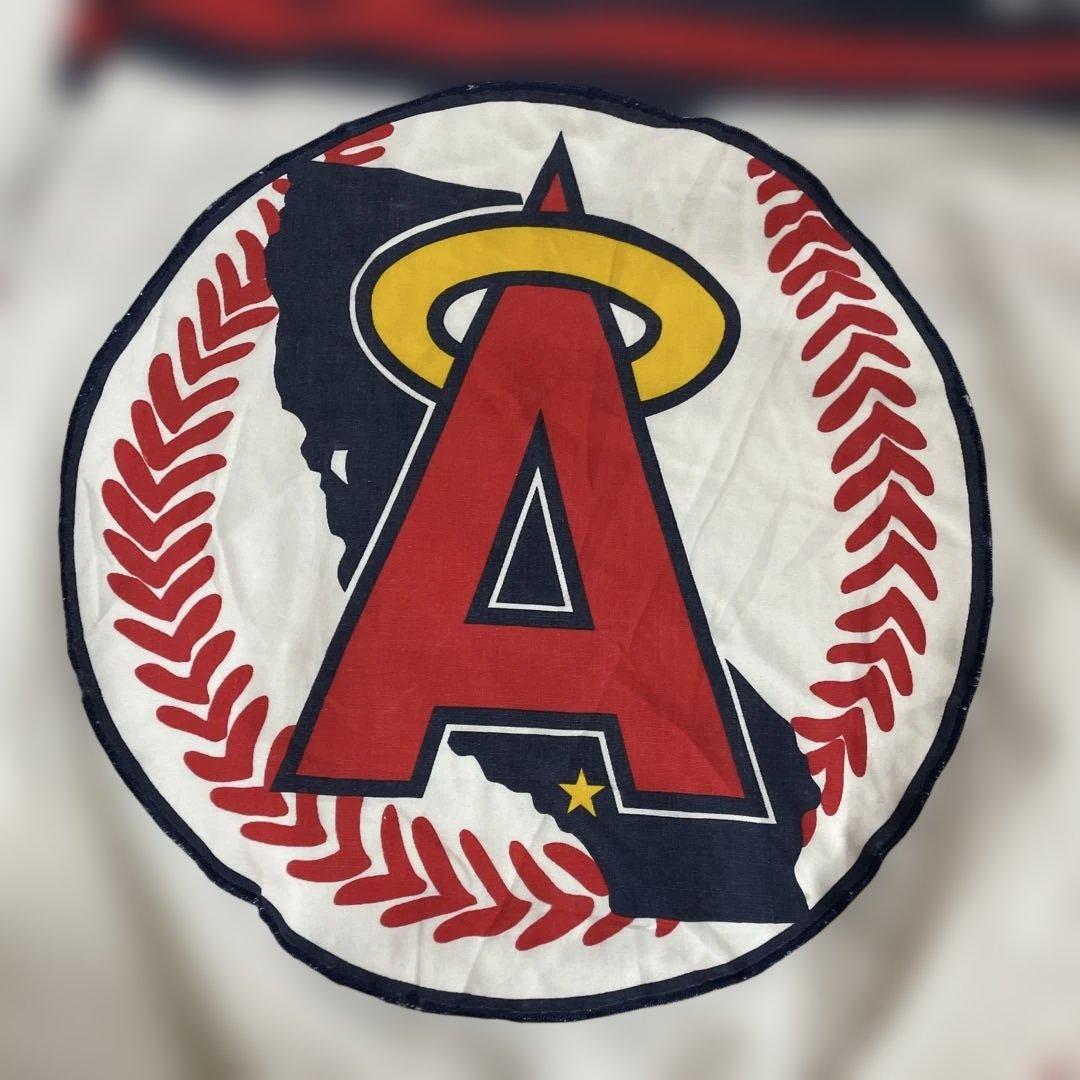 希少!! 80s〜 STARTER MLB エンゼルス 総柄 スタジアムシャツ