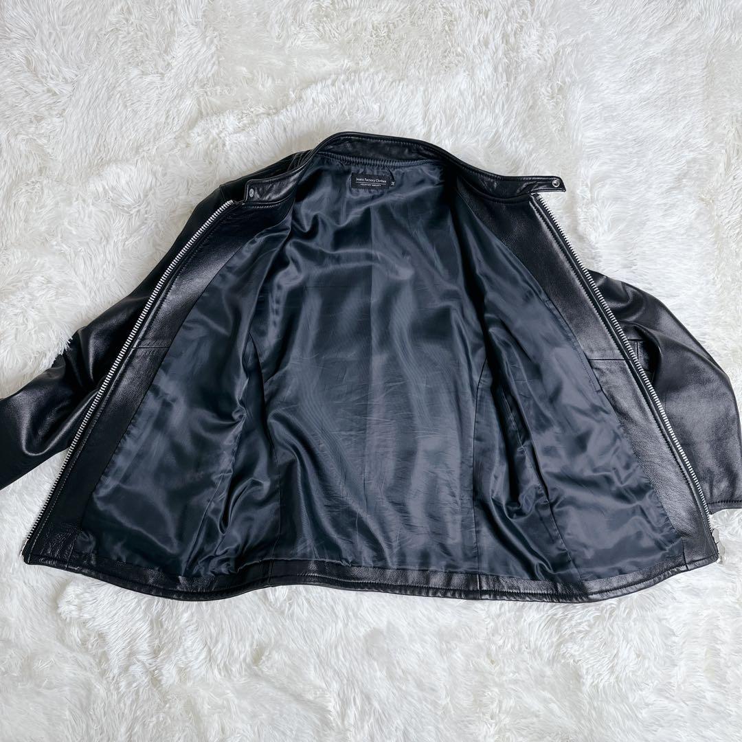 ✨ラムレザー✨ jeans factory clothes シングルライダース