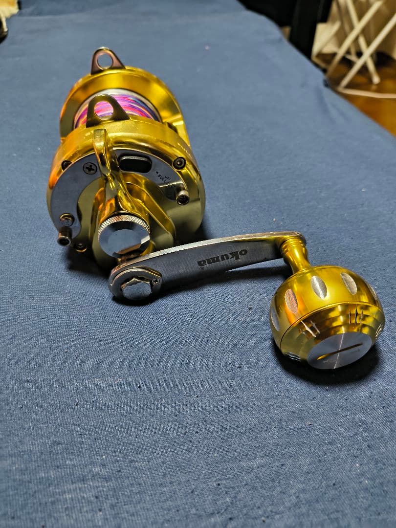 okuma TITUS TG 15 両軸リール ゴールド