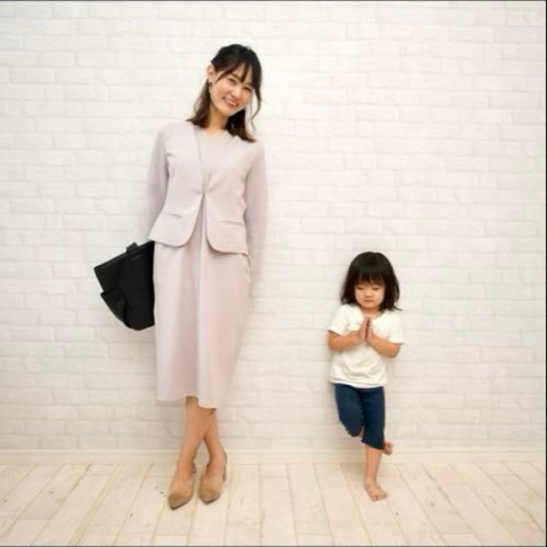 もりのワンピースジャケットセット ラベンダーグレー　未使用