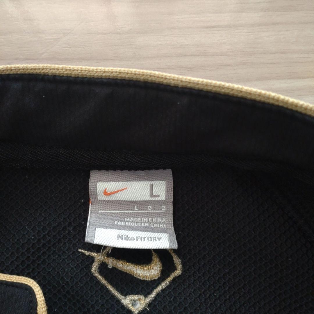 NIKE　ナイキ　ジャージセットアップ　野球　黒×金　L〜XLサイズ　スポーツ