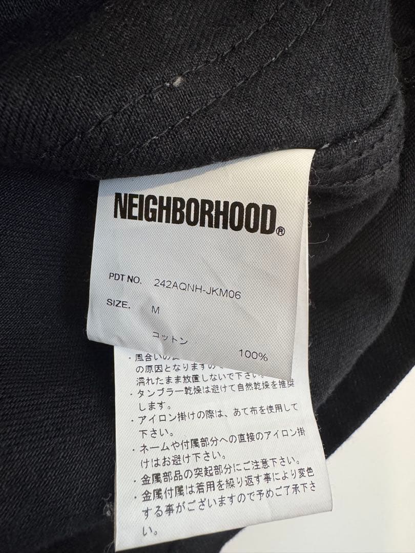 NEIGHBORHOOD 242AQNH-JKM06 Mサイズ BW