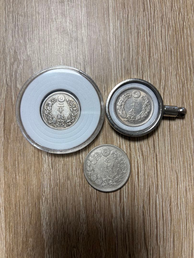メキシコオリンピック銀貨　鳳凰50銭銀貨　龍20銭銀貨　旭日50銭銀貨