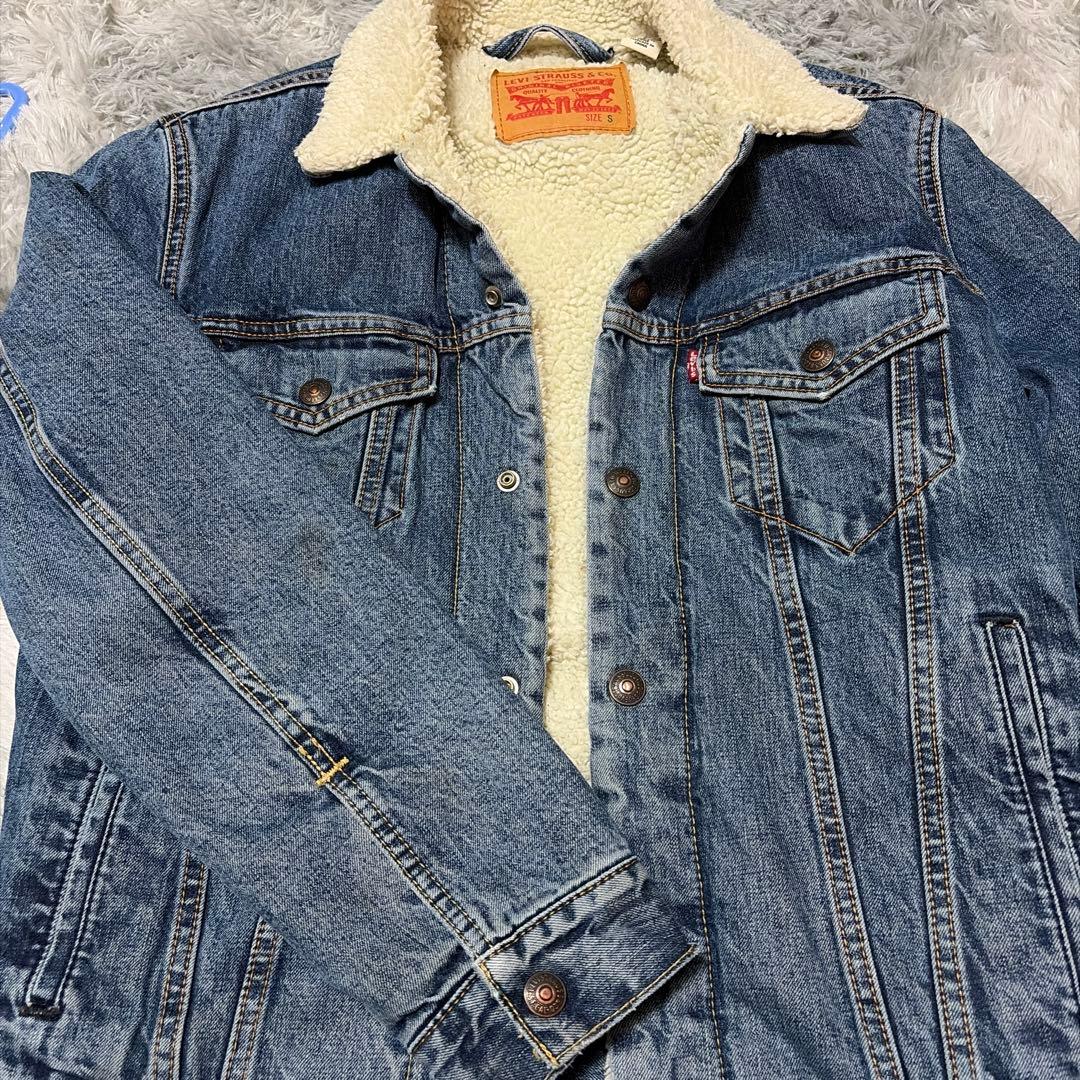 LEVI'S ボア襟 デニムジャケット S